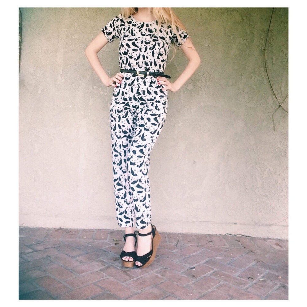 🐼 PANDA ROMPER JUMPSUIT pants for human wear 😛